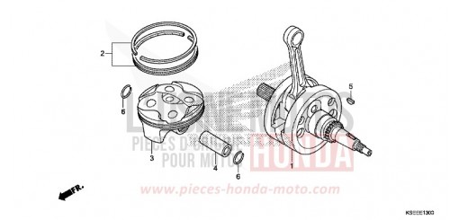 CRANKSHAFT/PISTON CRF150RBJ de 2018
