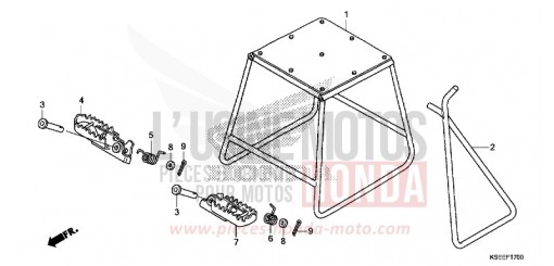 STAND/STEP CRF150RBJ de 2018