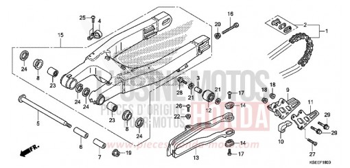 SWINGARM CRF150RBJ de 2018