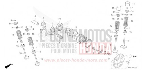 CAMSHAFT/VALVE CRF150RBN de 2022