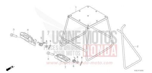 STAND/STEP CRF150RBN de 2022