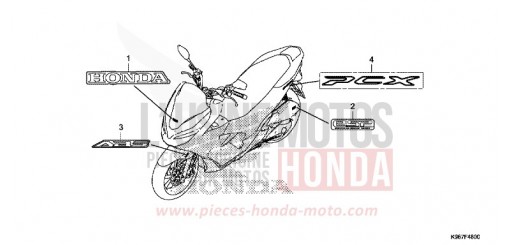 MARK/EMBLEM WW125AK de 2019