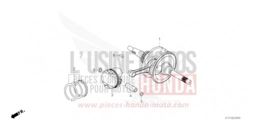 CRANKSHAFT/PISTON WW125AM de 2021