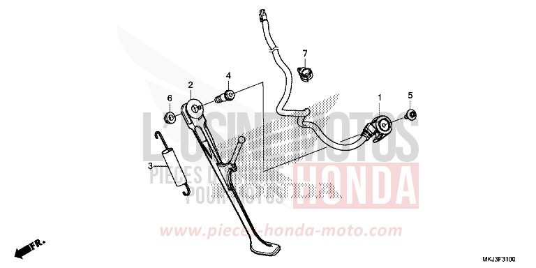 CAVALLETTO per CB1000R GRAPHITE BLACK (NHB01) del 2019