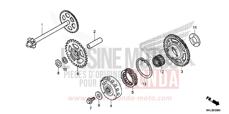 STARTING CLUTCH for CB1000R MAT PEARL GLARE WHITE (NHB54) from 2020