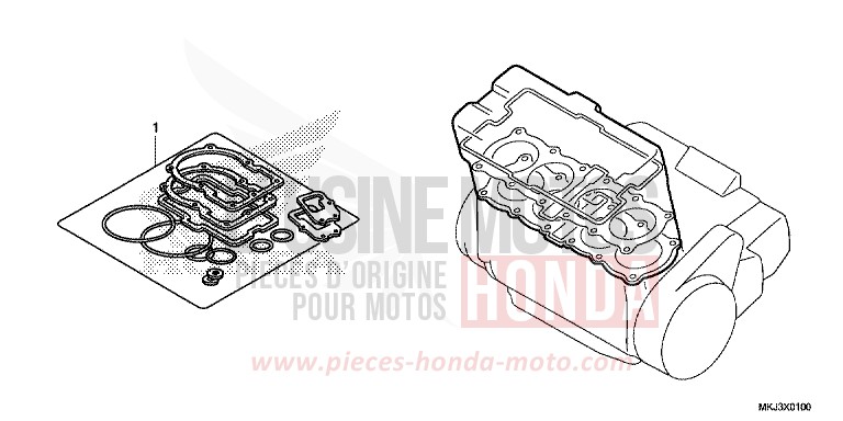 GASKET KIT A for CB1000R MAT PEARL GLARE WHITE (NHB54) from 2020