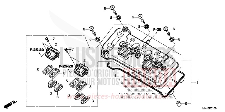 CYLINDER HEAD COVER for CB1000R CANDY CHROMOSPHERE RED (R381) from 2020