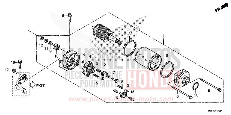 STARTER MOTOR for CB1000R GRAPHITE BLACK (NHB01) from 2020