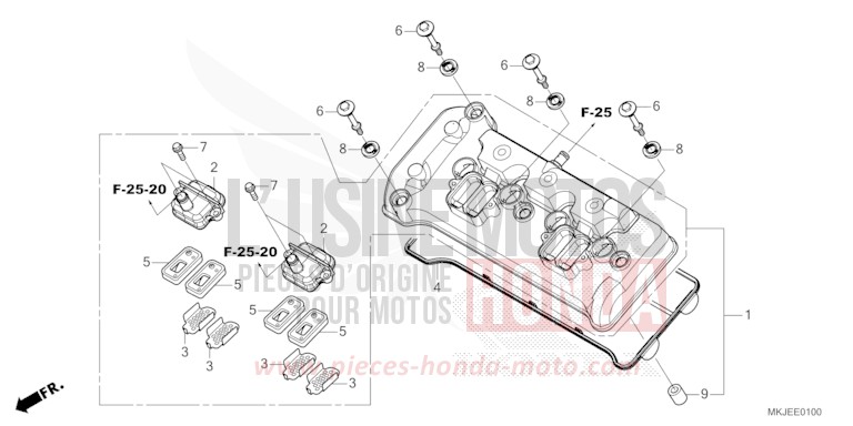 CYLINDER HEAD COVER for CB1000R GRAPHITE BLACK (NHB01) from 2021
