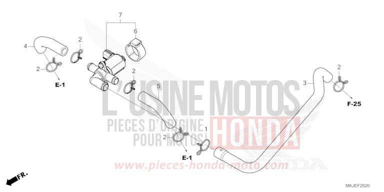 AIR INJECTION CONTROL VALVE for CB1000R GRAPHITE BLACK (NHB01) from 2021