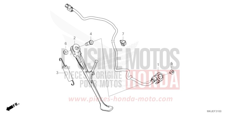 STAND for CB1000R GRAPHITE BLACK (NHB01) from 2021