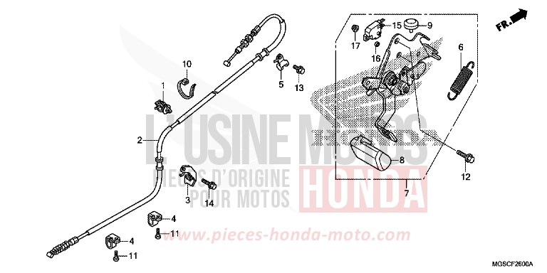 PARKING BRAKE LEVER for INTEGRA MAT GUNPOWDER BLACK METALLIC (NH436) from 2013