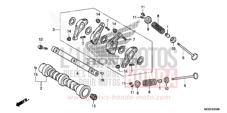 CAMSHAFT/VALVE for INTEGRA CANDY GRACEFUL RED-U (R151) from 2013