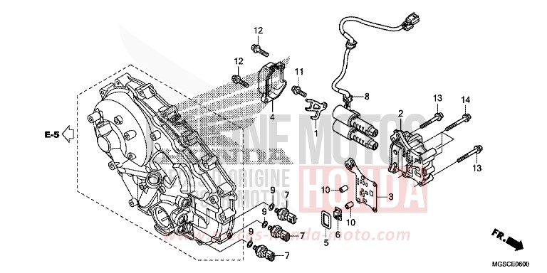 LINEAR SOLENOID for INTEGRA PEARL SUNBEAM WHITE (NHA66) from 2013
