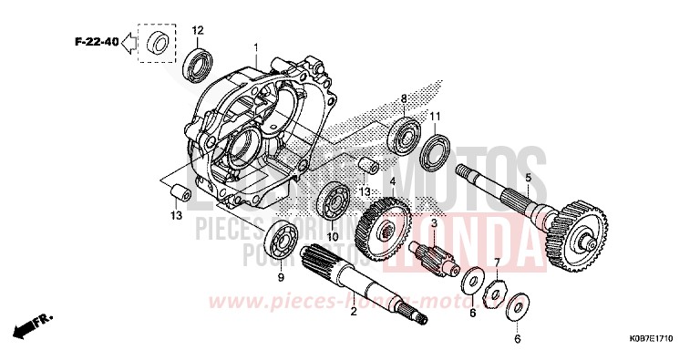 TRANSMISSION for NSS300A CRESCENT BLUE METALLIC (PB412) from 2019