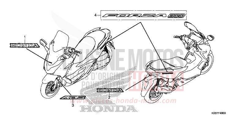 MARCA/EMBLEMA per NSS300A MAT CYNOS GRAY METALLIC (NH312) del 2019