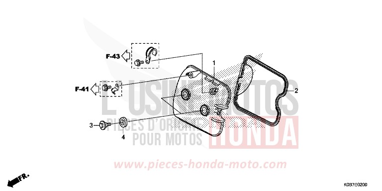 CYLINDER HEAD COVER for NSS300A MAT PEARL COOL WHITE (NHB44) from 2019