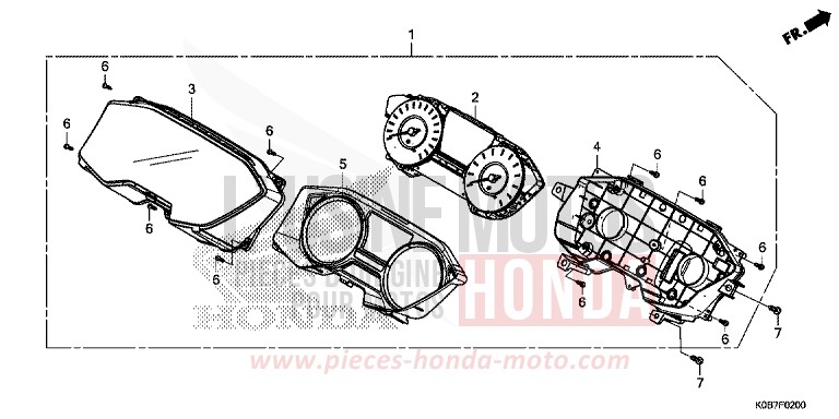COMBINATION METER for NSS300A PEARL NIGHTSTAR BLACK (NHA84) from 2019