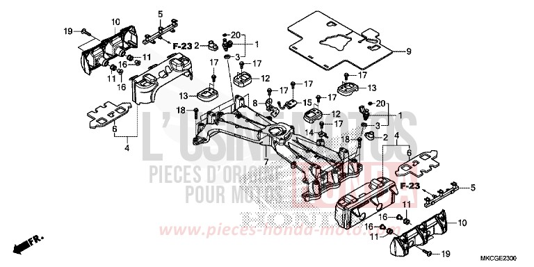 INJECTOR for GL1800 MAT BALLISTIC BLACK METALLIC (NHA86K) from 2020