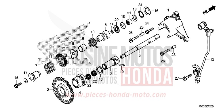 REVERSE GEARBOX for GL1800 DARKNESS BLACK METALLIC (NH463) from 2019