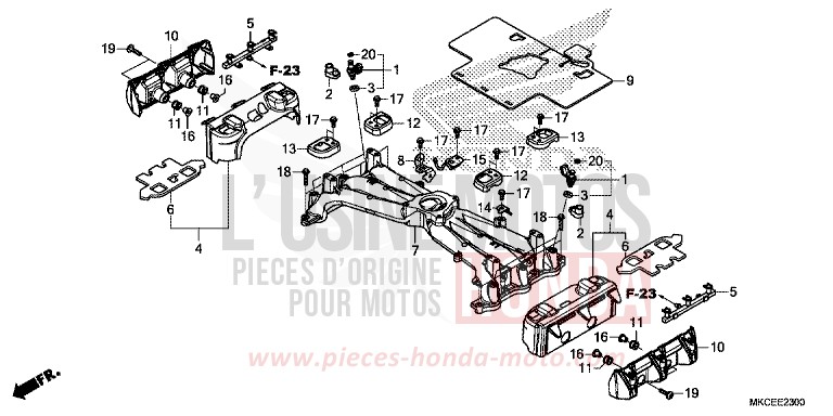 INJECTOR for GL1800 DARKNESS BLACK METALLIC (NH463) from 2019
