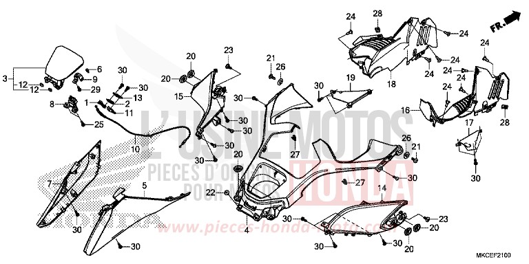 SHELTER for GL1800 CANDY ARDENT RED (R367B) from 2019