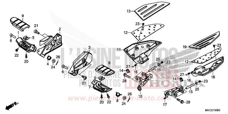 STEP for GL1800 CANDY ARDENT RED (R367B) from 2019