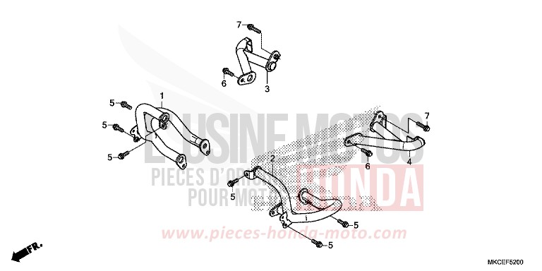 ENGINE GUARD for GL1800 CANDY ARDENT RED (R367B) from 2019