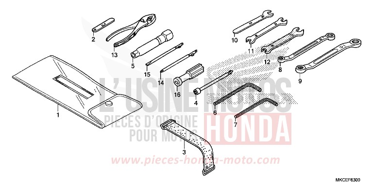TOOLS for GL1800 CANDY ARDENT RED (R367B) from 2019