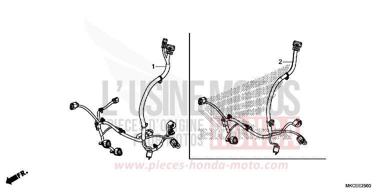 AUXILIARY CORD for GL1800 DARKNESS BLACK METALLIC (NH463) from 2019