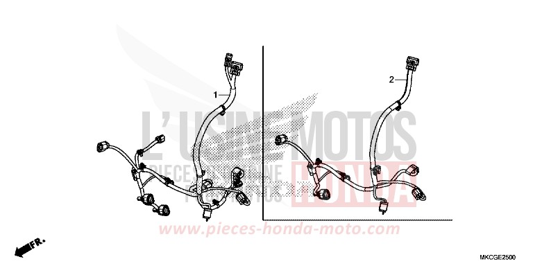 AUXILIARY CORD for GL1800 PEARL GLARE WHITE (NHB53E) from 2020