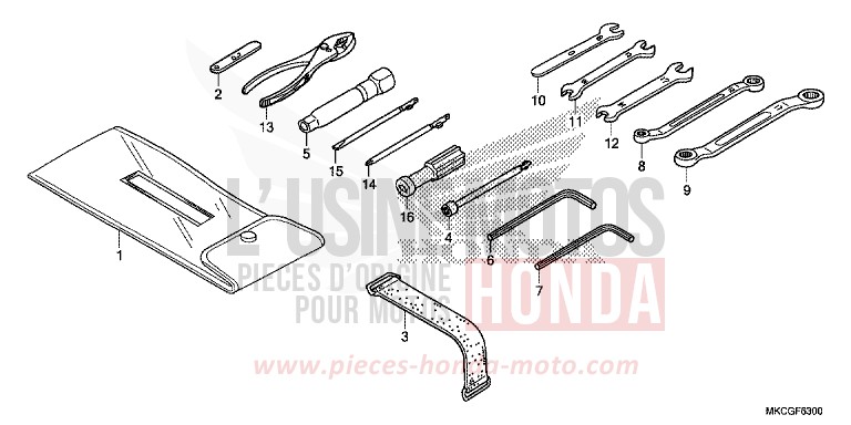 TOOLS for GL1800 PEARL GLARE WHITE (NHB53E) from 2020