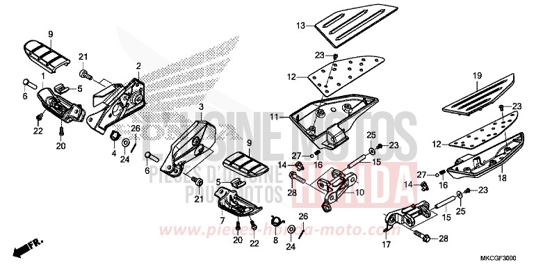 STEP for GL1800 CANDY ARDENT RED (R367B) from 2020