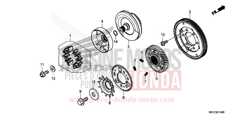 PRIMARY GEAR for GL1800 DARKNESS BLACK METALLIC (NH463D) from 2020