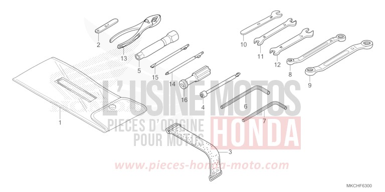 TOOLS for GL1800 CANDY ARDENT RED (R367B) from 2021