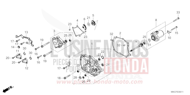 SHIFTING COVER (DCT) for GL1800 GLINT WAVE BLUE METALLIC (B197H) from 2022