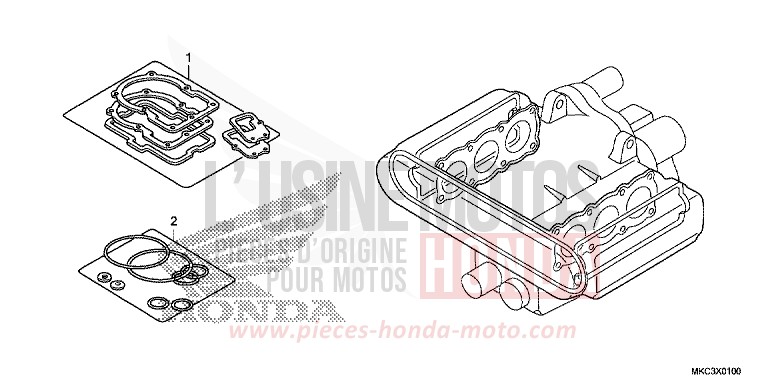 GASKET KIT A for GL1800 CANDY ARDENT RED (R367) from 2018