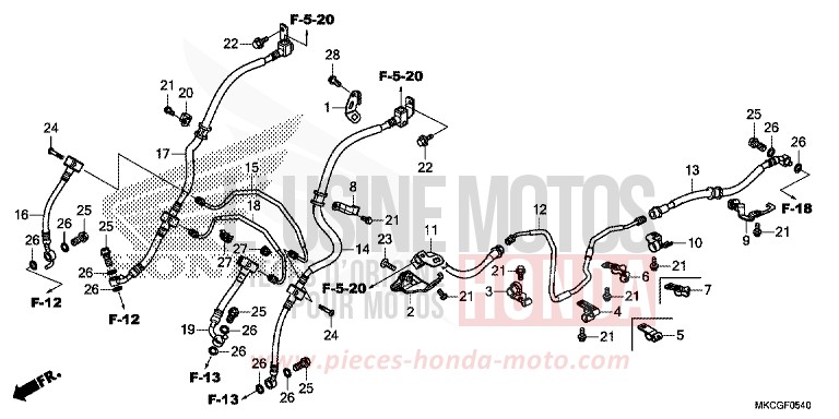 RADIATOR (L.) for GL1800 DARKNESS BLACK METALLIC (NH463) from 2020