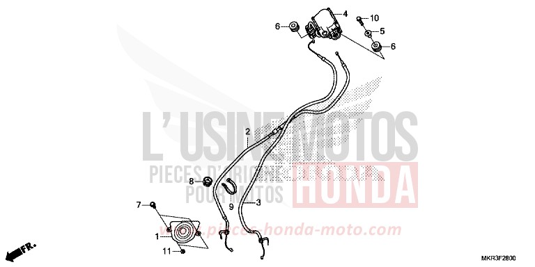 MOTORE SERVO per CBR1000SP GRAND PRIX RED (R380) del 2020
