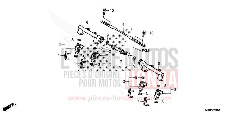 FUEL INJECTOR for CBR1000SP MAT PEARL MORION BLACK (NHC33) from 2020