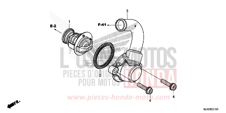 TERMOSTATO per CB500X PEARL HORIZON WHITE (NHB61) del 2016