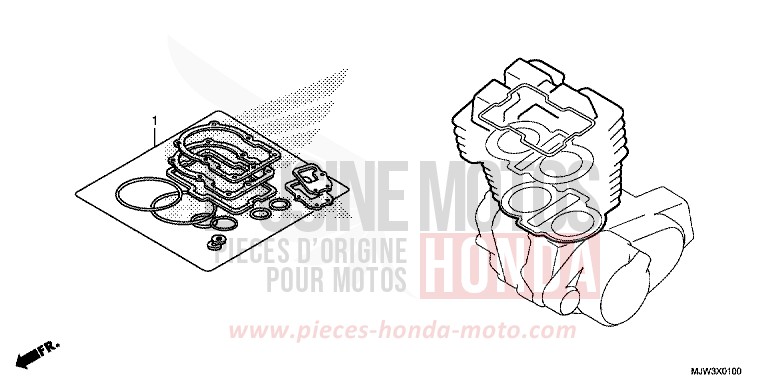 GASKET KIT A for CB500X MAT GUNPOWDER BLACK METALLIC (NH436) from 2016