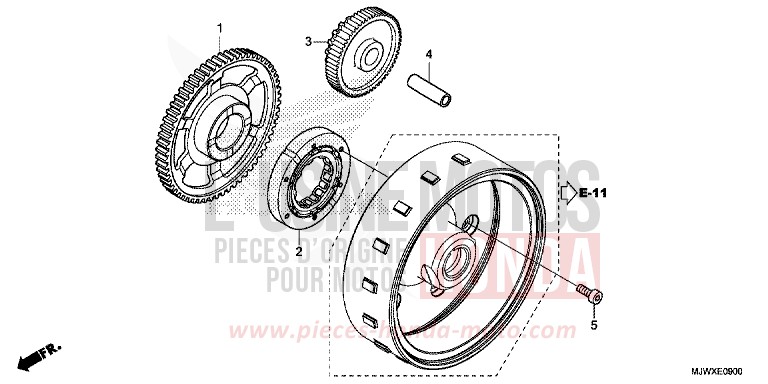 STARTING CLUTCH for CB500X FORCE SILVER METALLIC (NH411) from 2018