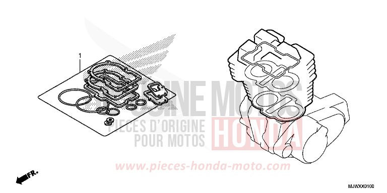 GASKET KIT A for CB500X FORCE SILVER METALLIC (NH411) from 2018