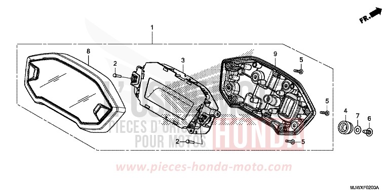 METER for CB500X FORCE SILVER METALLIC (NH411) from 2018