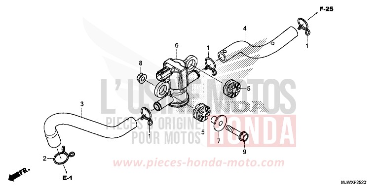 AIR INJECTION SOLENOID VALVE for CB500X FORCE SILVER METALLIC (NH411) from 2018