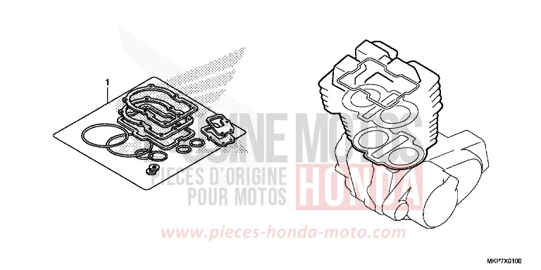 GASKET KIT A for CB500X PEARL METALLOID WHITE (NHA96) from 2019
