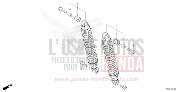 REAR CUSHION for NSS125AD PEARL COOL WHITE (NHA16) from 2021