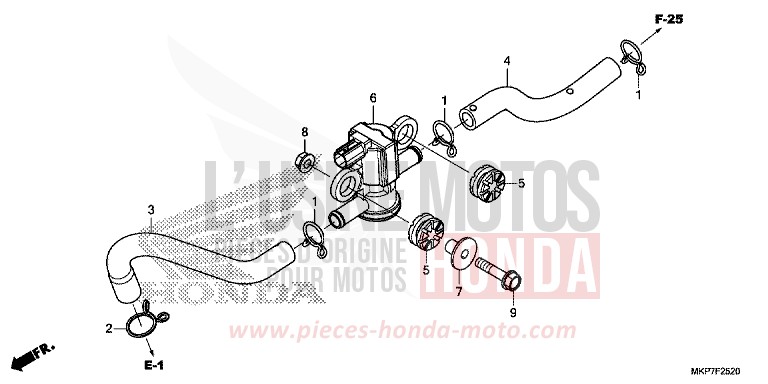 AIR INJECTION SOLENOID VALVE for CB500X MAT GUNPOWDER BLACK METALLIC (NH436) from 2022