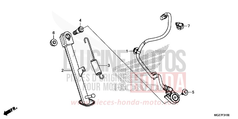 STAND for CB500X PEARL HIMALAYAS WHITE (NHA87) from 2014